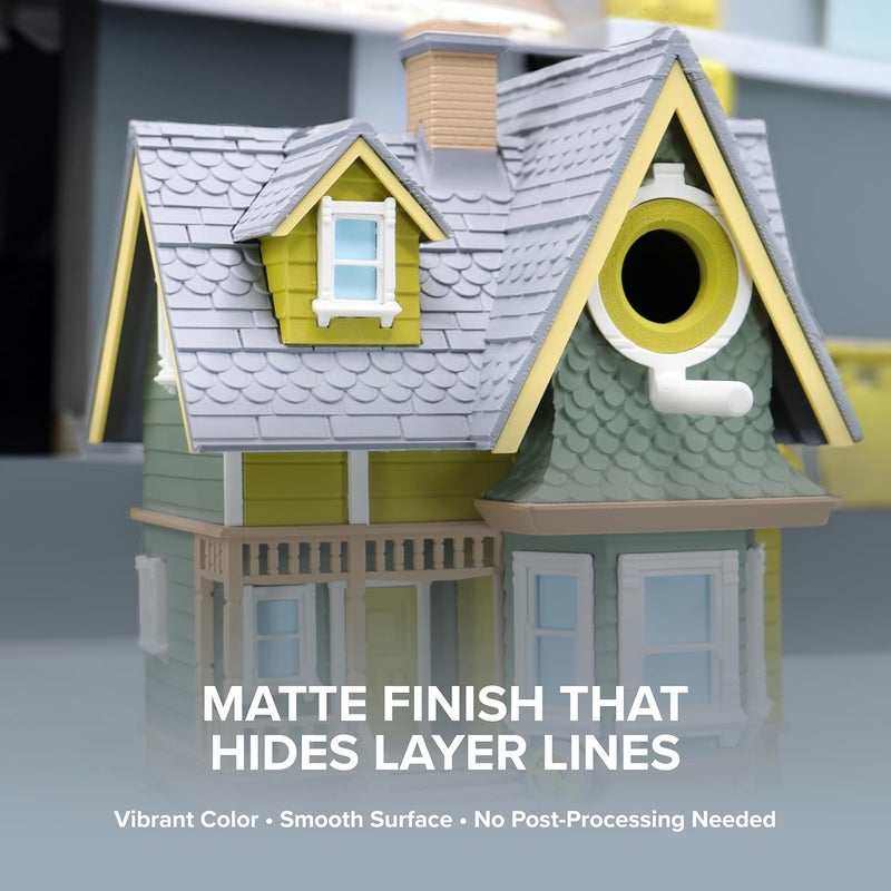 polymaker Panchroma Matte PLA Filament, Fossil Grey 1.75mm 1kg 3D Printing Filament, Formerly Polyterra Matte, Fit Most FDM 3D Printers, 1kg Spool (2.2lbs) - Image 2